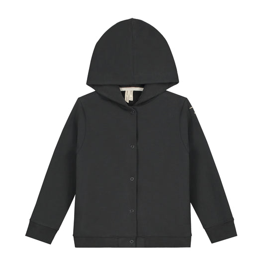 Hooded Cardigan - Nearly Black