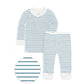 Conifer Double Stripe Organic Long Sleeve Pajamas