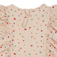 MANUCA FRILL ONESIE - MULTI HEARTS