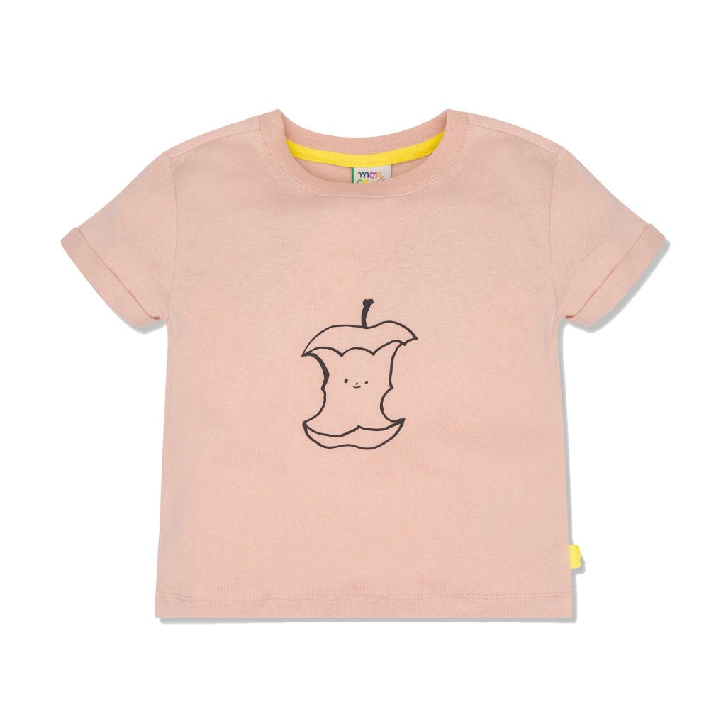 Half Eaten Apple Pink Kid T-Shirt
