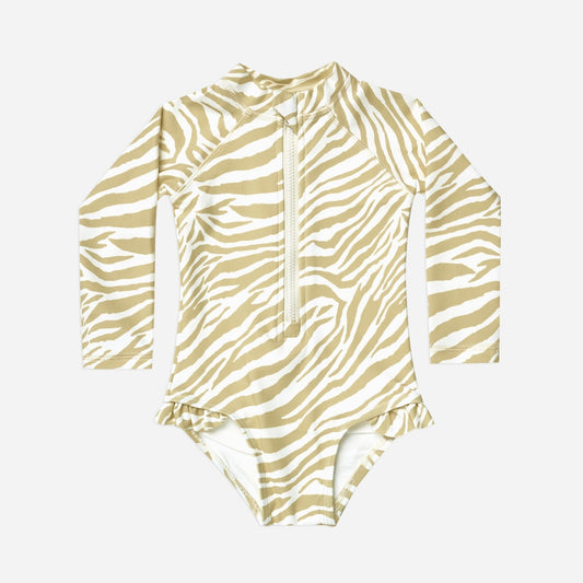 Rash Guard One-Piece || Zebra