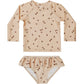 rash guard girl set || shell ditsy