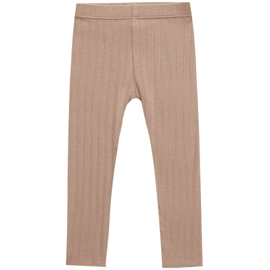 ribbed legging || rose