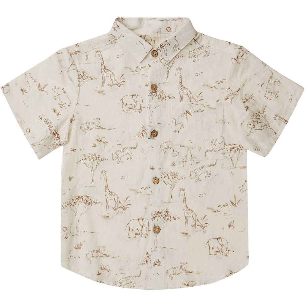 short sleeve shirt || safari toile