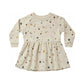 long sleeve raglan dress || splatter
