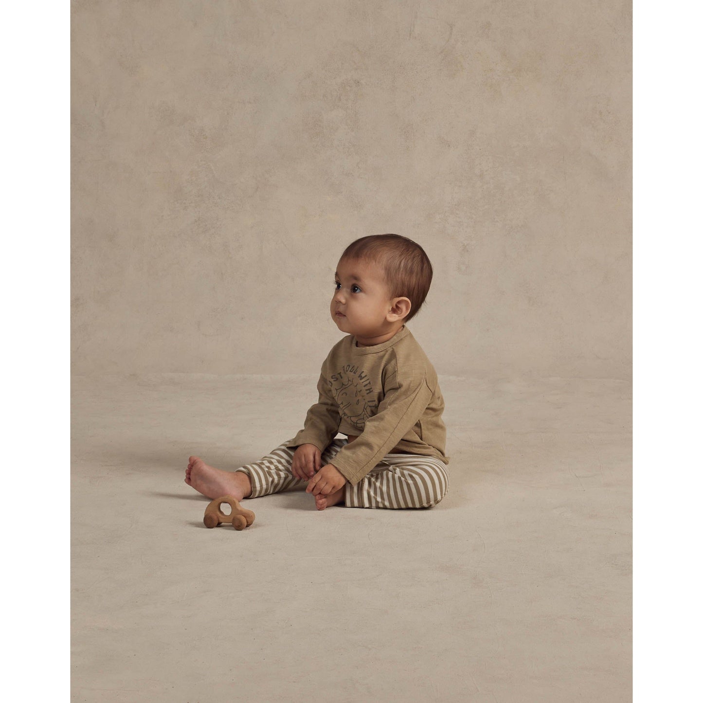 Baby Cru Pant || Fern Stripe