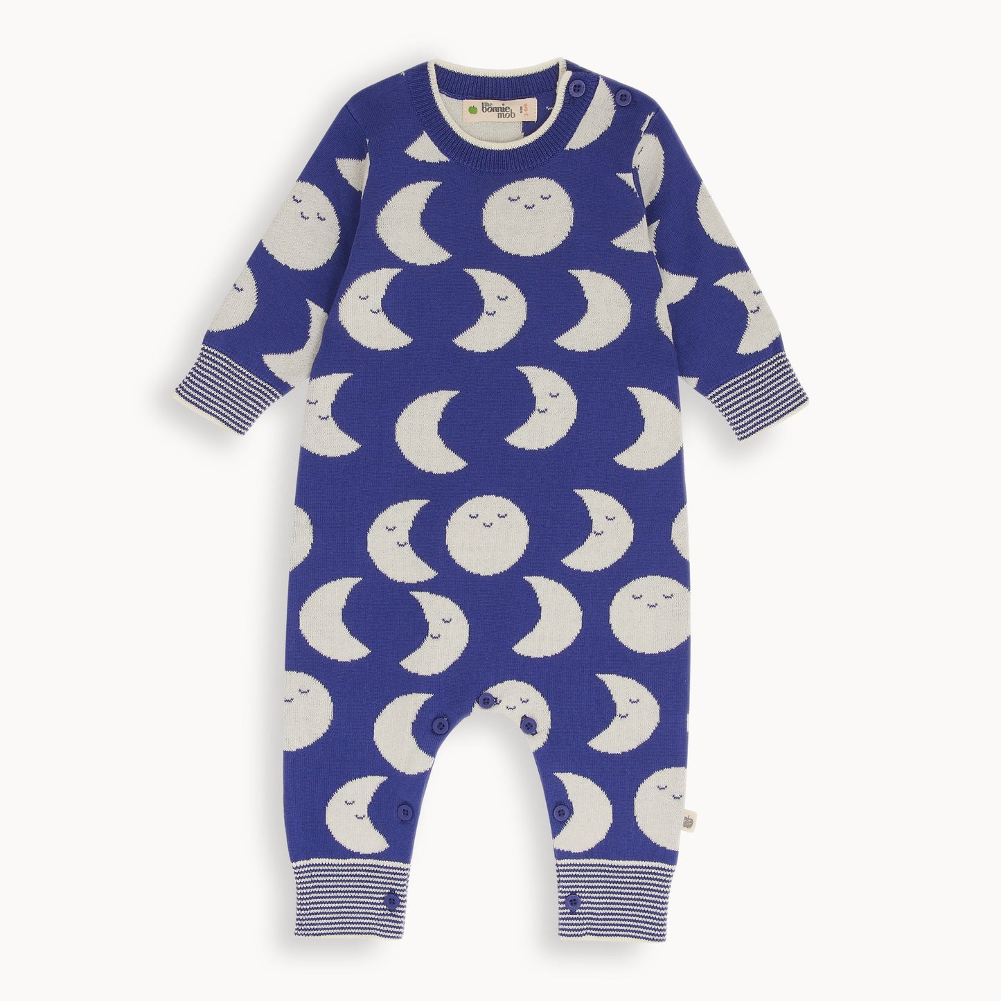 Moon Knit Playsuit - Blue