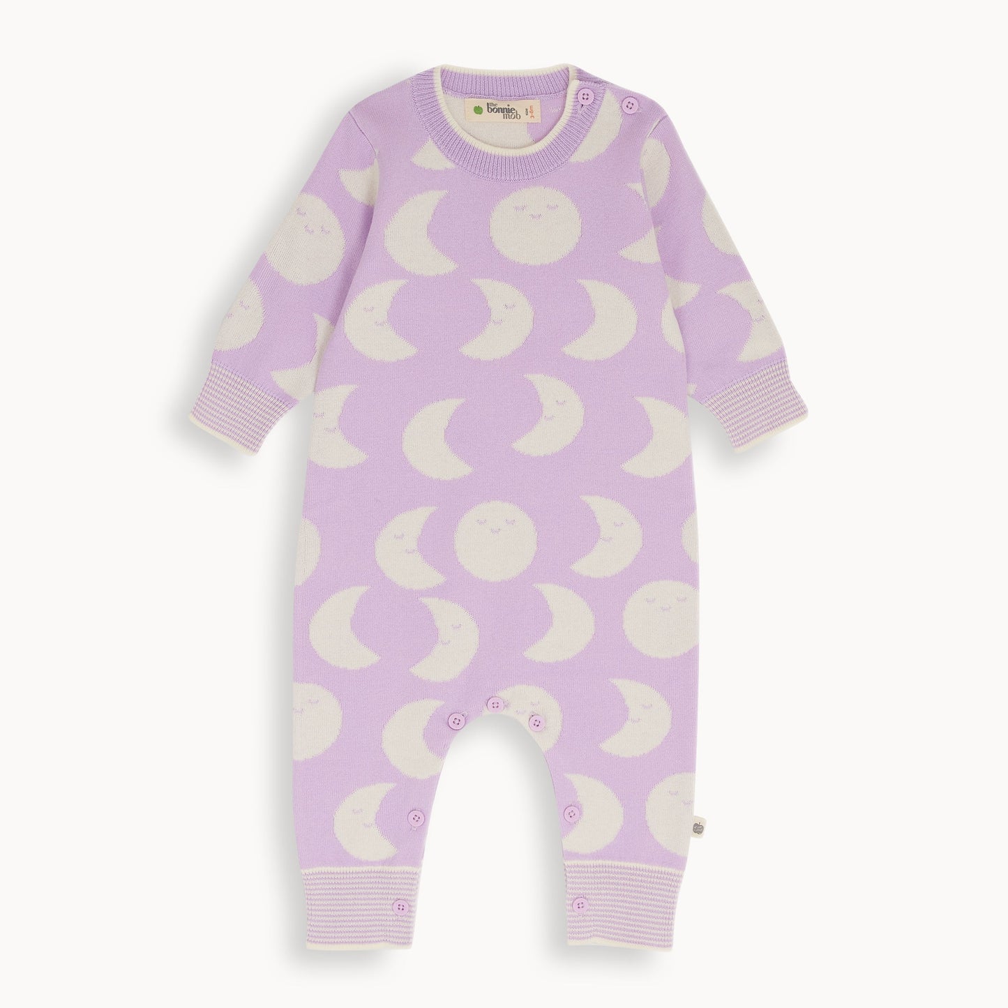 Moon Knit Playsuit - Lilac