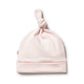 Organic Stripe Rib Knot Hat - Canteloupe
