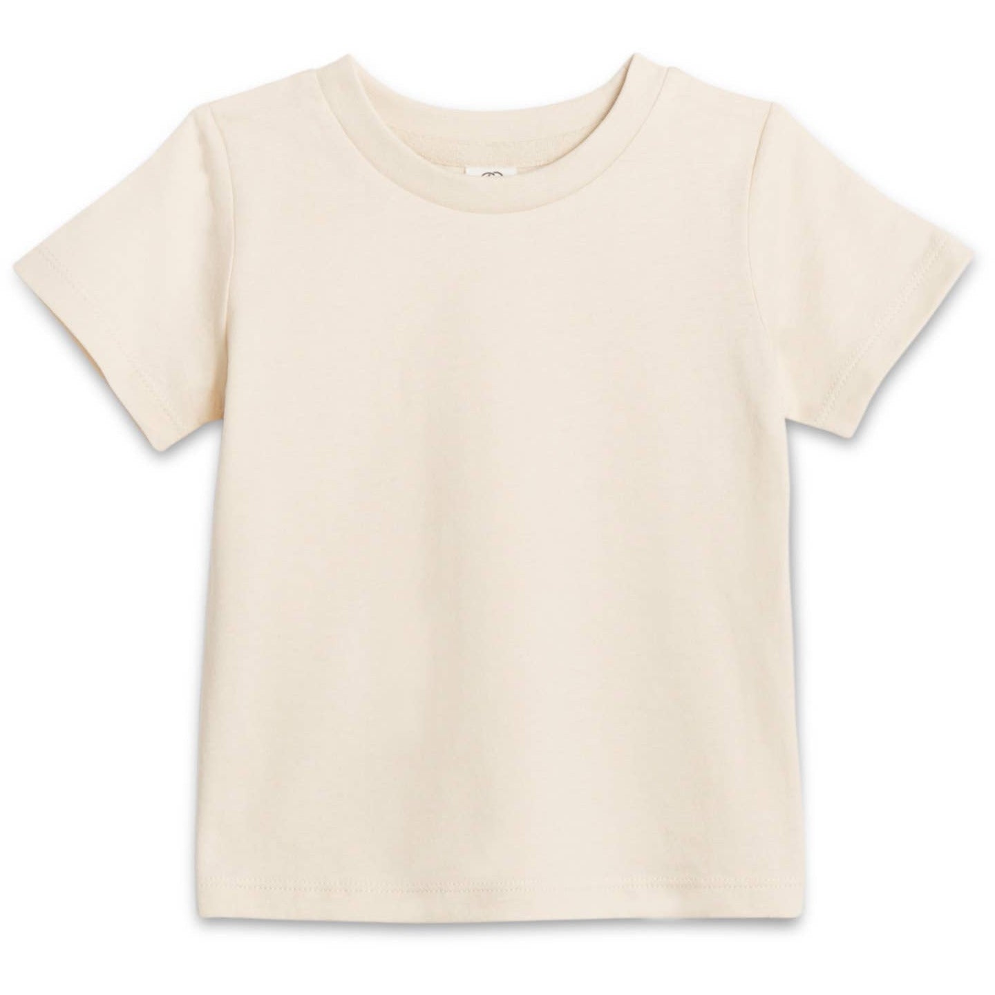 Organic Baby and Kids Classic Crew Neck Tee - Natural