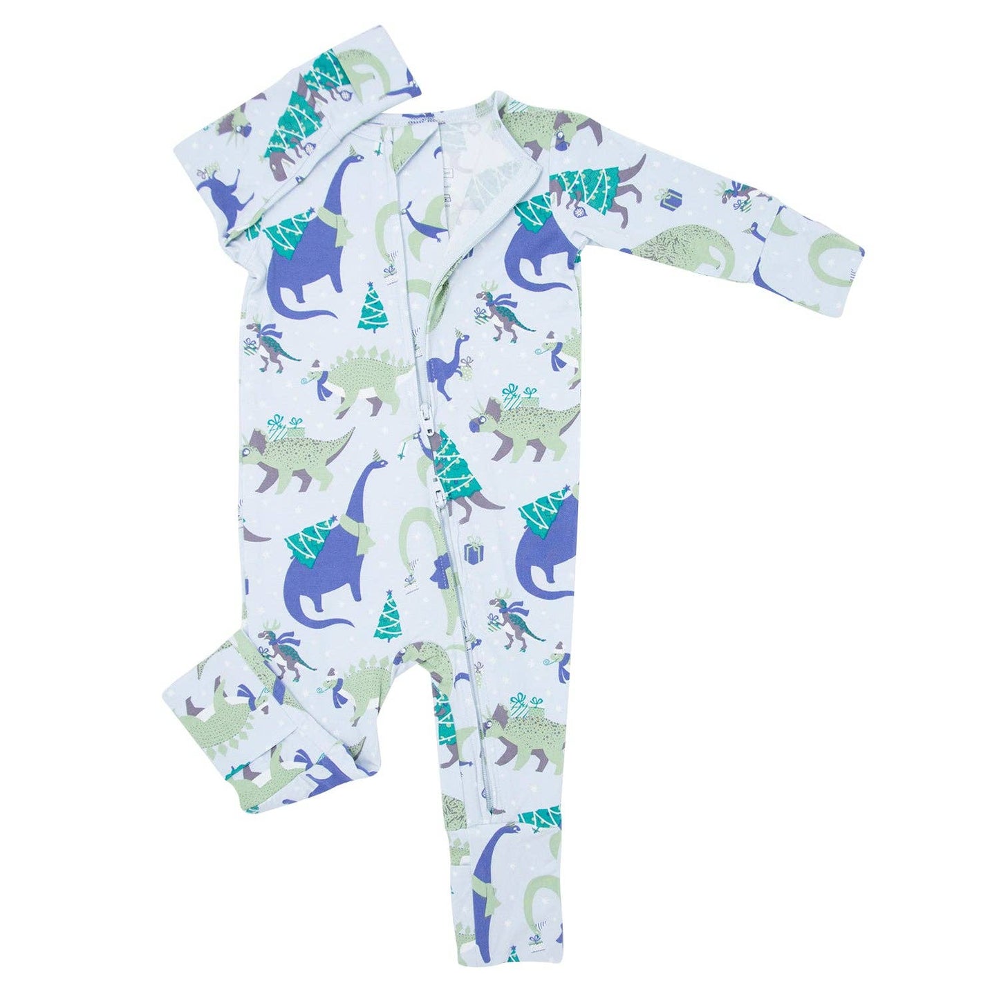Convertible Romper - Holiday Dinos