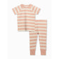 Short Sleeve Jammies - Blush Ely Stripe
