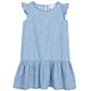 Wheel Print on Chambray Sleeveless Dress