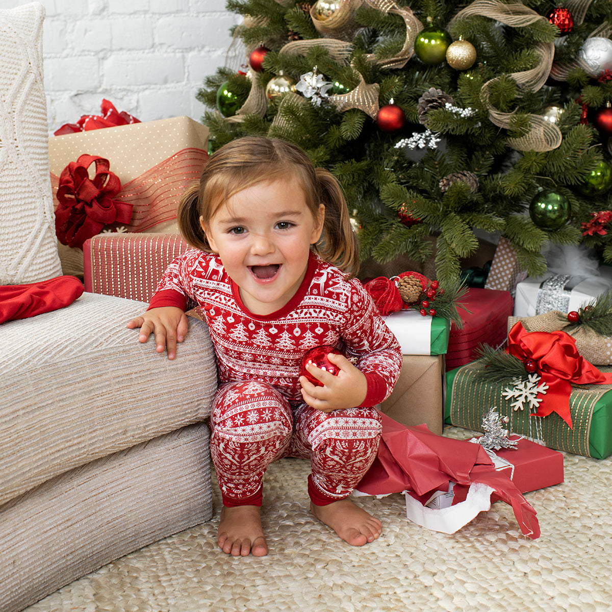 Reindeer Cheer Two-Piece Pajama Set