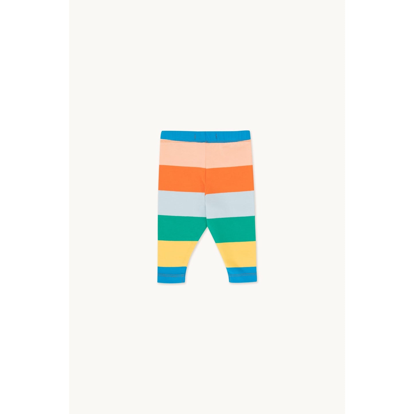 Stripes Baby Leggings - Papaya