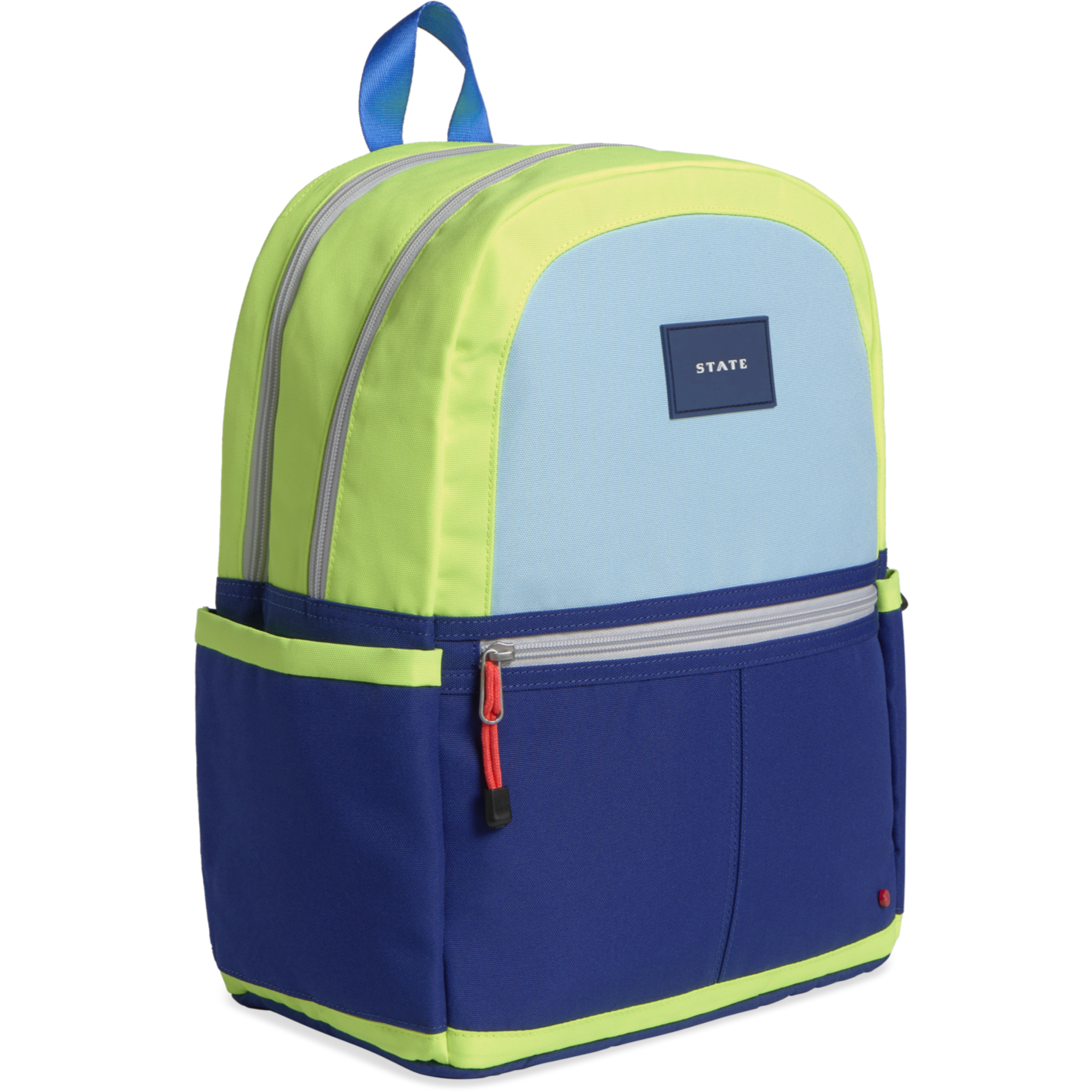 Kane Kids Double Pocket - Navy/Neon