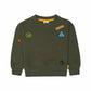 Patches Sweatshirt - Olive